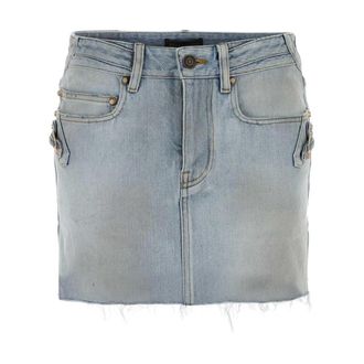 Balenciaga Denim Skirts, female, Blue, Size: XS City Mini Skirt