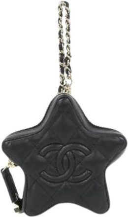 Chanel Pre-owned Bag Charm Keyring - Dames - Vintage Mini Tas - Zwart - ONE Size - Vintage