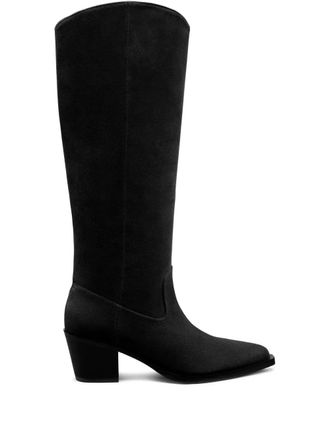 Stuart Weitzman 64mm Tate boots - women - Suede - 36,5 - Black