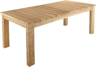 Maisons du monde Mesa de jard&iacute;n extensible de teca reciclada L.220/300