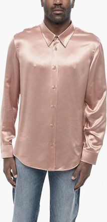 Celine Camicia In Seta A Maniche Lunghe Celine