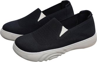 Generic Womens Trainers, Shoes for Women UK, Womens Summer New Breathable Trainers - Trendy Versatile Sports Shoes for Women Black