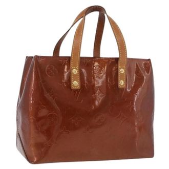 Louis Vuitton Pre-owned Patent Leather Hand Bag - Dames - Vintage Handtas - Bruin - ONE Size - Leer - Vintage