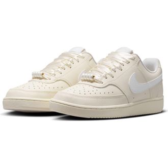 Nike Court Vision Low Sneaker in White/Chalk at Nordstrom Rack, Size 9.5