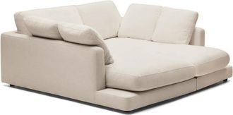 K Home Grosses Daybed Galla mit abnehmbaren Bezügen - Chenille Beige