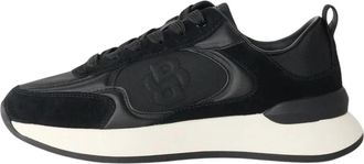 HUGO BOSS Icon Runn Sdnap 1 - Dames - Sneakers - Zwart - 41 EU - Leer - Schoenen