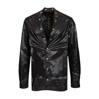 Rick Owens Heren, Overhemden, Zwart, Maat: M Nylon