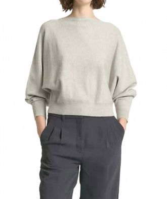 Look by M Aura Crop Sweater In Stone Grey