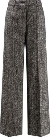 Dolce & Gabbana Striped Wool Blend Trousers-Donna