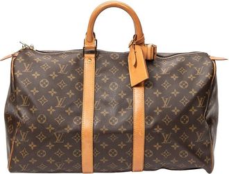Louis Vuitton Brown Monogram Canvas Keepall (Authentic Pre-Loved)