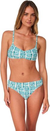Swim Systems Sylvia Bralette Bikini Swimsuit Top in Surf Tile Scrunch at Nordstrom, Size Xx-Large