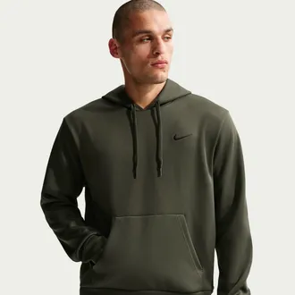Nike Mens Flex Dri-FIT UV Protection Pullover Hoodie in Green | IF2985-355