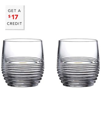 Waterford Set Of 2 Mixology Circon Tumblers With $22 Credit