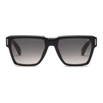 Philipp Plein Accessoires, Heren, Zwart, ONE Size, Plein Stud Crystals Zonnebril