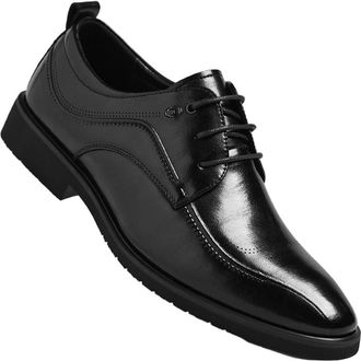 Generic Mens Oxford Leather Shoes Big Size Brogue British Style Trendy Business Design for Office Wear and Casual Dress Occasions(Black,10.5)