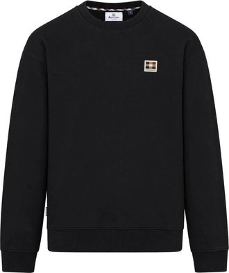 Aquascutum Jersey de cuello redondo t&eacute;cnico - Sweatshirts & Hoodies - Hombre - Negro - XL