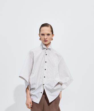 Bottega Veneta Camicia in popeline di cotone - Beige - Donna - 36