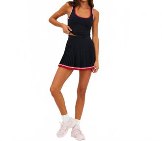 Beach Riot Analie Skirt In Royal Noir