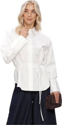 Copenhagen Muse Overhemden, Dames, Wit, L/Xl, Leer, Cmmelanie-Shirt