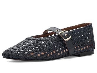 Madewell Remy Grommet Mary Jane - Open Weave Womens Dress Flat Shoes Craftsman Blue : 9.5 M, Leather