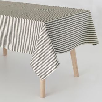 Happy Friday Mantel 100% algod&oacute;n negro 140x350 cm