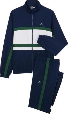 Lacoste Sport Trainingspak met Print - Heren - Trainingspakken - Blauw - 4XL - Polyester - Fitness