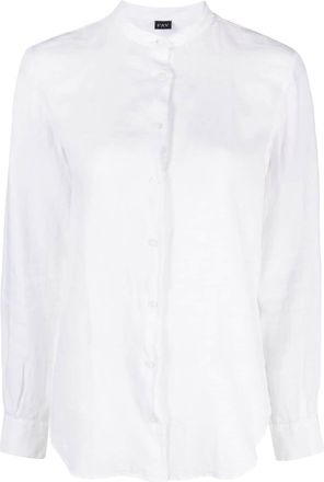 Fay long-sleeve linen shirt - women - Linen/Flax - S - White