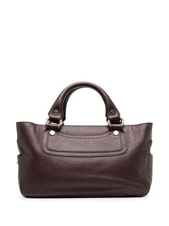Celine pre-owned rectangle-shaped tote bag - women - Leather - One Size - Brown