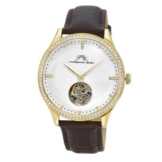 Porsamo Bleu William Tourbillon Automatic White Dial Mens Watch 1301BWIL