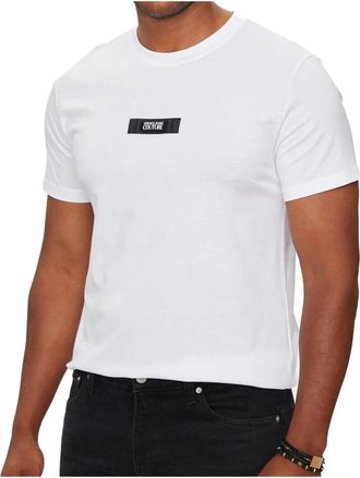 Versace Jeans Couture T-shirt - Heren - T-shirts - Wit - L - Katoen - Tops