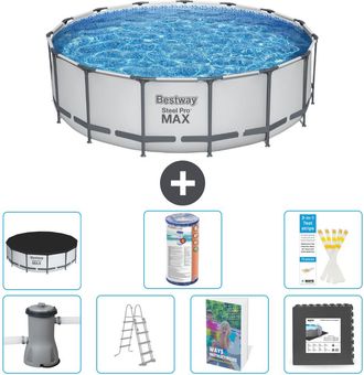 Bestway Piscina Bestway Steel Pro Max Redonda - 488x122 Cm - 8-piezas S563