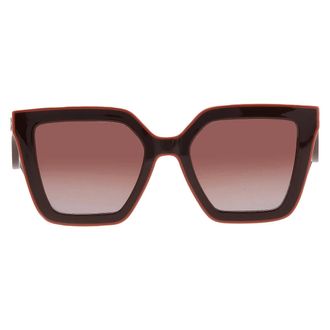 Longchamp Brown Gradient Irregular Ladies Sunglasses LO792S 200 53