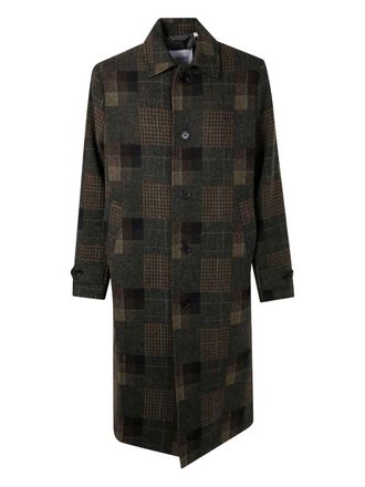 Les Deux Maximilian Patchwork Wool Coat