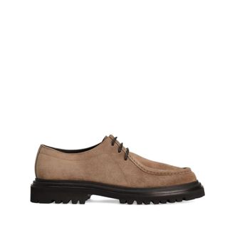 Dolce & Gabbana Split Calfskin Derby - Heren - Veterschoenen - Bruin - 41 EU - Leer - Schoenen