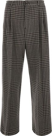 Emporio Armani Grey Regular Houndstooth Trousers