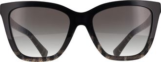Burberry Square Womens Grey Check Gradient BE4470 - One Size