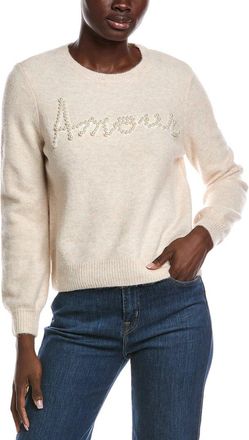 Alberta Ferretti Philosophy Embroidered Pearl Sweater