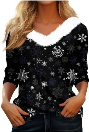 Generic Jumper Dress for Women UK, Christmas Jumpers for Women Fall Long Sleeve Shirts Ladies 2025 Crew Neck Fashion Hoodies Casual Long Sweatshirt Tops Sweat