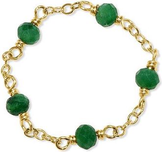 Jewelmak 14K Emerald Ring