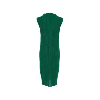 Issey Miyake Maandkleuren: Jurk Juli - Dames - Casual kleedjes - Groen - 2XL - Polyester - Kleedjes