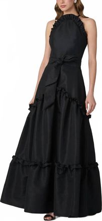 Shoshanna Lucille Maxi Dress In Jet