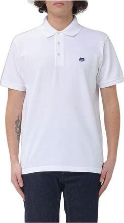Etro Polo met logodetail - Heren - Polos - Wit - L - Tops