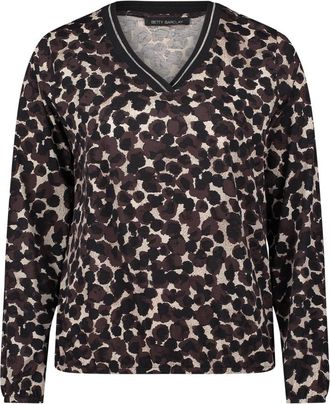 Betty Barclay Tops, Dames, Bruin, 2Xl, Blouse met elastische taille