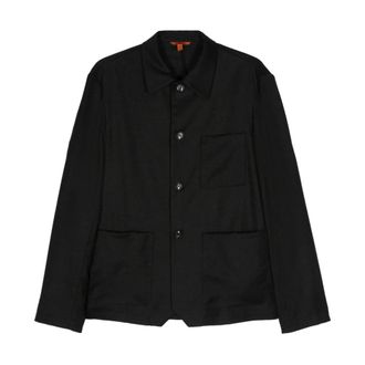 Barena Heren, Jassen, Zwart, Maat: XL Flanel