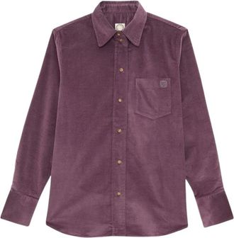 Ines De La Fressange Maureen Shirt - Dames - Overhemden - Paars - XL - Katoen - Overhemden