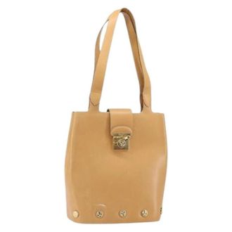 Ferragamo Pre-owned Handbags, female, Beige, Size: ONE SIZE Pre-owned Hand Bag