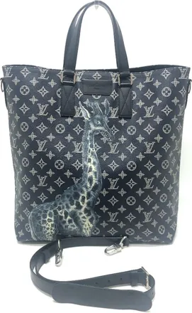 Louis Vuitton Navy Monogram Canvas Tote Bag (Pre-Owned)