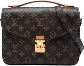 Louis Vuitton Pre-owned Pochette Metis - Dames - Vintage Handtas - Bruin - ONE Size - Leer - Vintage