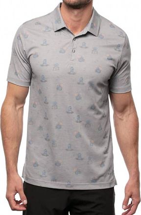 Travis Mathew Bricktown Polo Shirt In Heather Quiet Shade