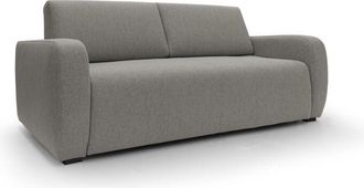 Divani.Store Divani.store - Duna Sof&aacute; Cama Convertible Con Colch&oacute;n De 20 Cm De Tela Suave Flameada E Impermeable 195 Cm (mat. 140x197) Taupe